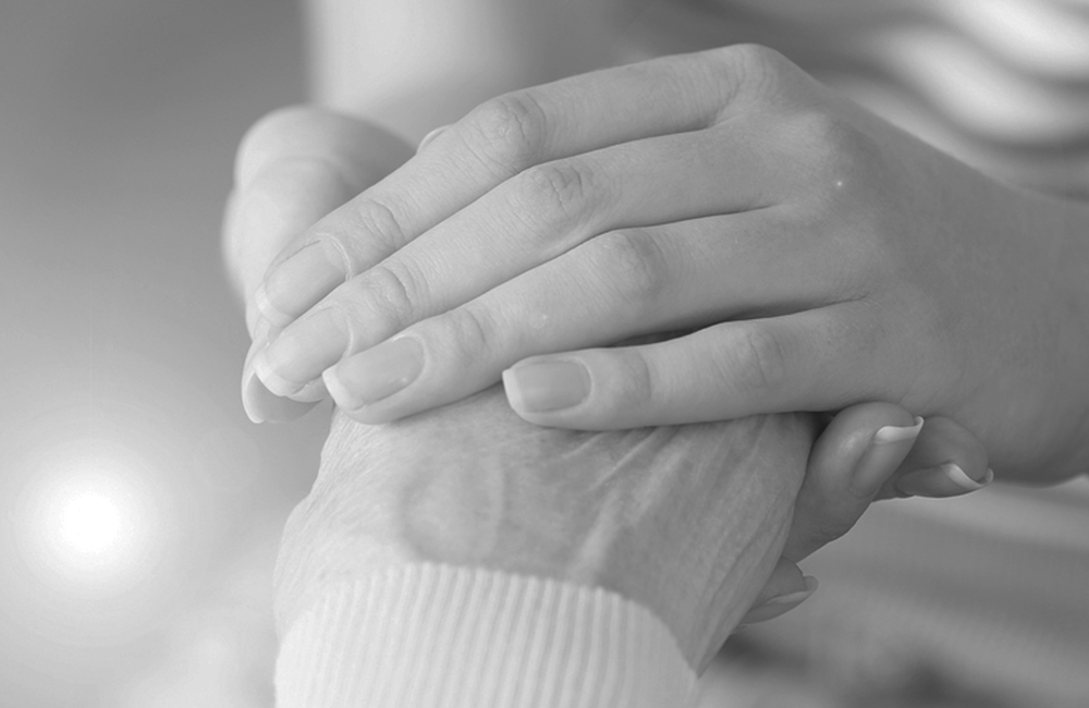 Women Holding Elders Hand